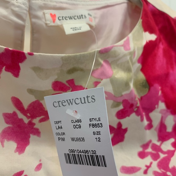🌟HOST PICK🌟 BNWT CREWCUTS/JCREW GIRLS FLORAL FANCY DROP WAIST FORMAL DRESS💕12 - Picture 7 of 10